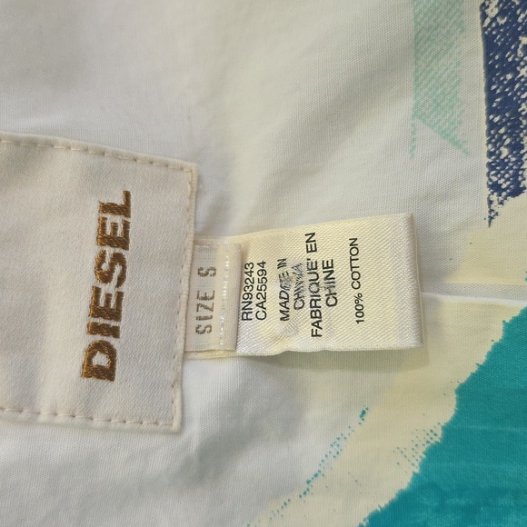 NWOT Diesel Stylish White Short Sleeve Blazer - Picture 8 of 13